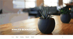 Desktop Screenshot of khaled.bekhouche.com